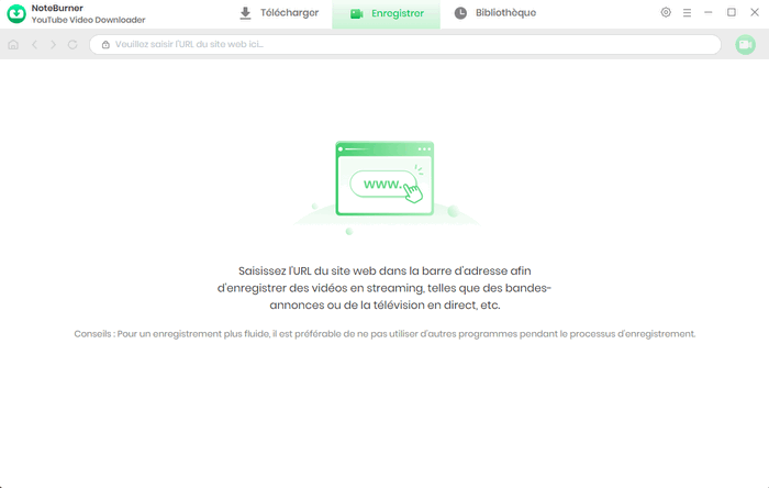 Copiez et collez l'URL de la vidéo